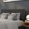 Flash Furniture Melbourne Metal Upholstered Queen Size Headboard in Black Fabric HG-HB1717-Q-BK-GG - alternate 1